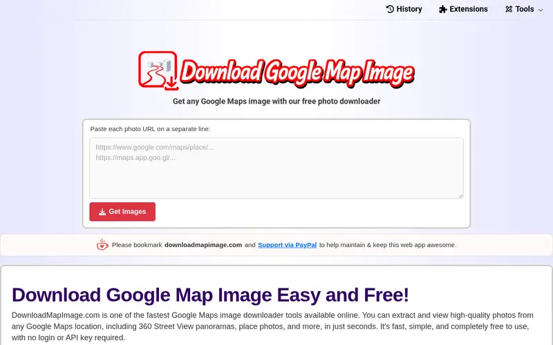 Ảnh chụp DownloadMapImage: Tải ảnh Google Maps chất lượng cao miễn phí