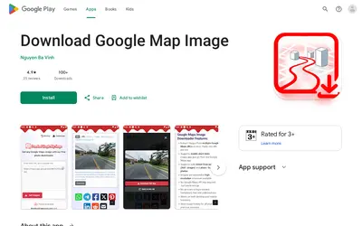 Ảnh 1 của Download Google Map Image: Tải ảnh Google Maps và Street View 360° về điện thoại